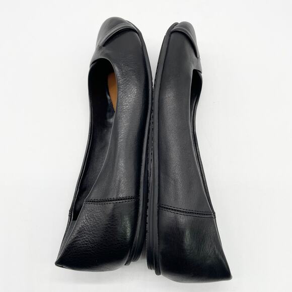 Zodiac Womens US 8 Sadie Slip On Ballet Flats Black‎ Leather Classic Casual - Picture 6 of 9